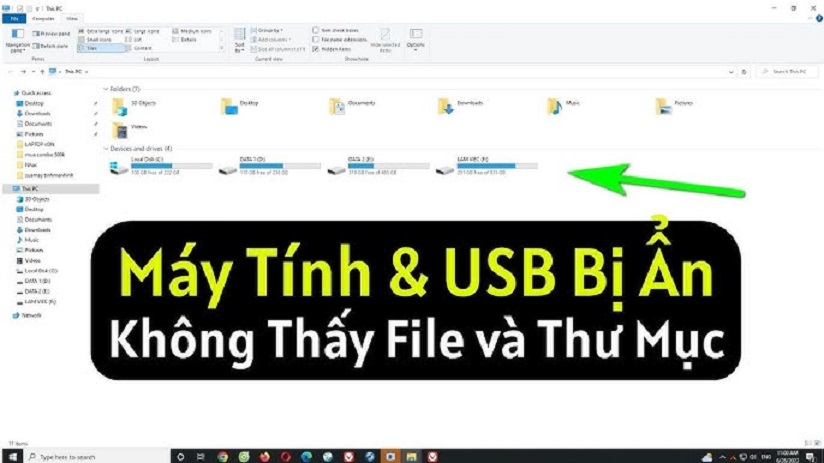  2 Cách Hiện File Ẩn Máy Tính & USB Đơn Giản Nhanh Chóng