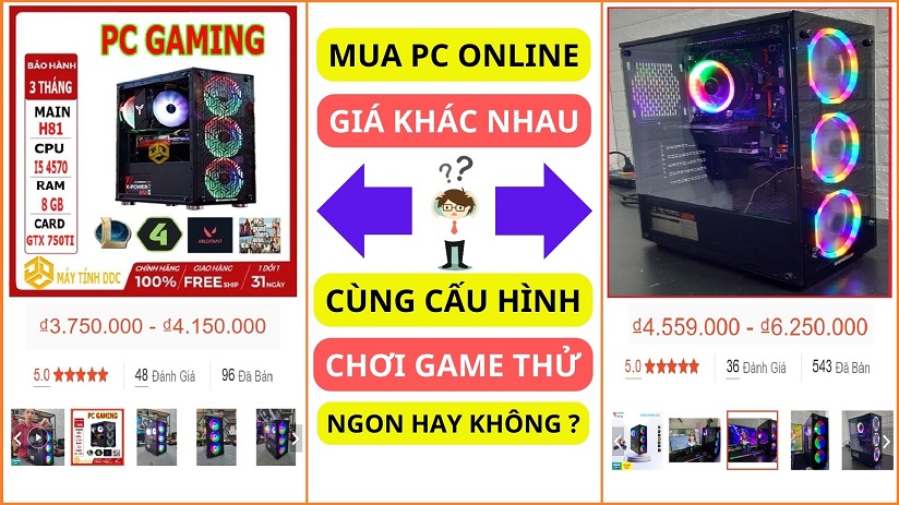  Máy Tính PC Game Giá 4.150K và 5.579K Bán Online Shopee Chơi Game Thử