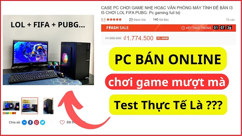 Máy Tính PC Giá 1 Triệu 770k Bán Trên Shopee Chơi Game Ra Sao ?