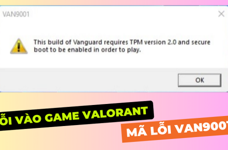 Lỗi Vào Game Valorant Báo Vanguard requires TPM Version 2.0 Mã Lỗi VAN9001 và Cách Bật PTT TPM 2.0