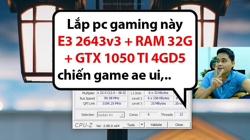  PC Tầm Giá 4,6 Triệu Cấu Hình CPU E5 2643V2 + GTX 1050Ti 4GD5 + Ram 32G Test Game